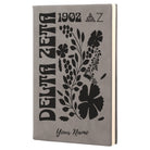 Delta Zeta Personalized Leatherette Notebook - Retro Floral | DZ