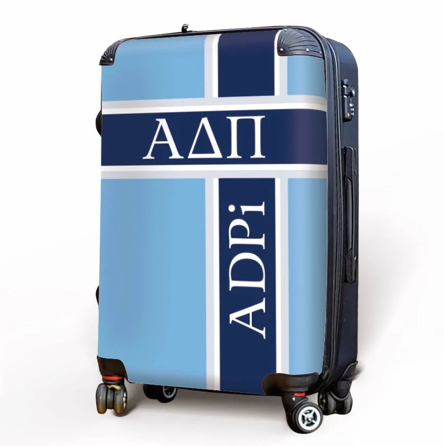 Alpha Delta Pi Carry-on Suitcase - Cross Stripes Suitcases