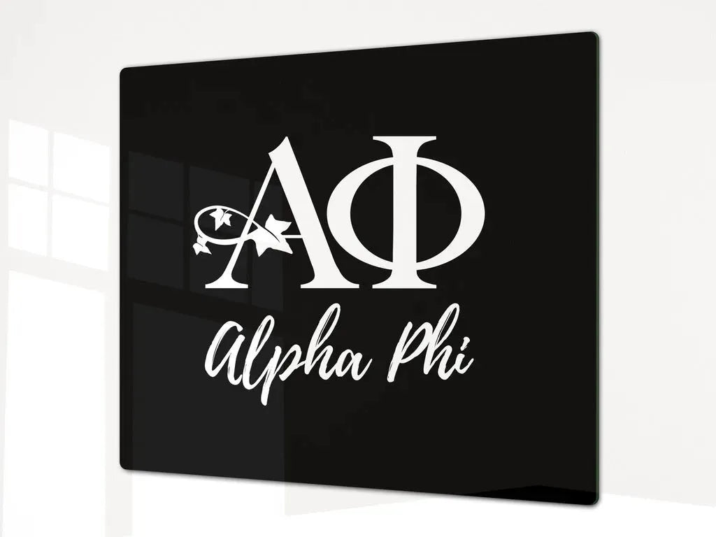 Alpha Phi Charcuterie Board Party Event Tray Black Serveware