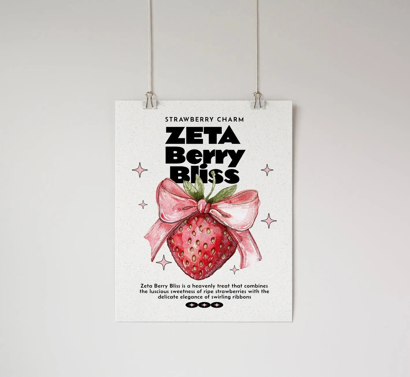 Zeta Tau Alpha Poster - Zeta Berry Bliss Wall Art & Signs