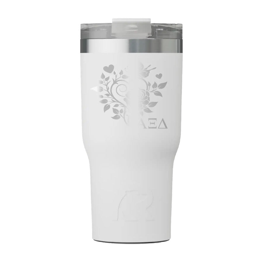 Alpha Xi Delta RTIC 20 oz Essential Ceramic Lined Tumbler -Heart