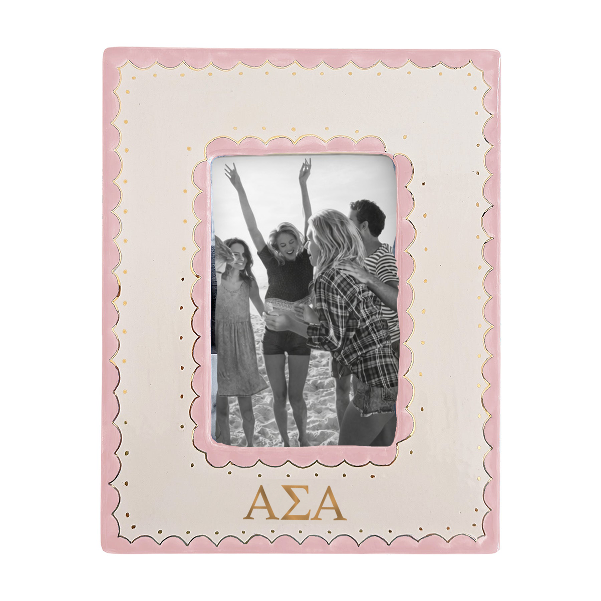 Alpha Sigma Alpha Scallop Picture Frame | Big Little Gifts & Keepsakes