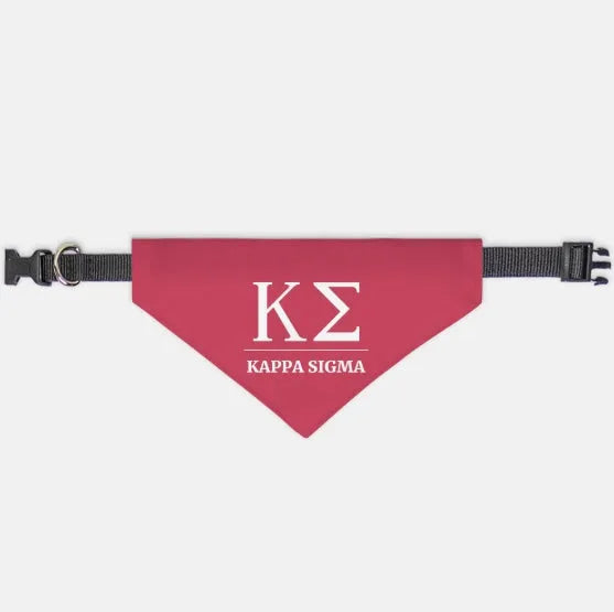 Kappa Sigma Pet Bandana Red Pet Bandanas
