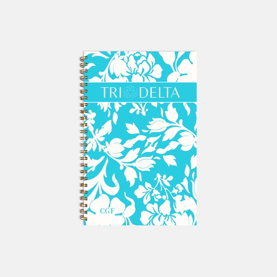 Tri Delta Personalized Hardcover Notebook Journal - Chinoiserie