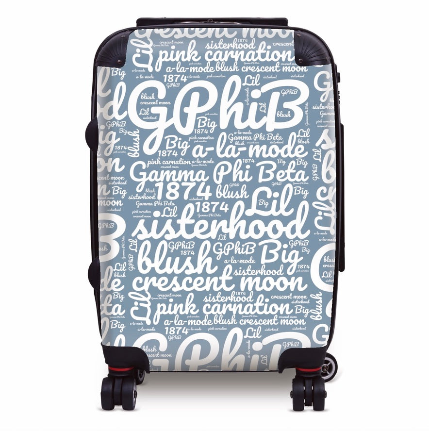 Gamma Phi Beta Carry-on Suitcase - Expression Art Suitcases