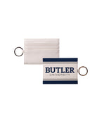 Butler University Vegan Saffiano Leather Keychain Cardholder -Stripes