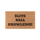 Elite Ball Knowledge Coir Doormat | Funny Door Mat | Dorm Decor