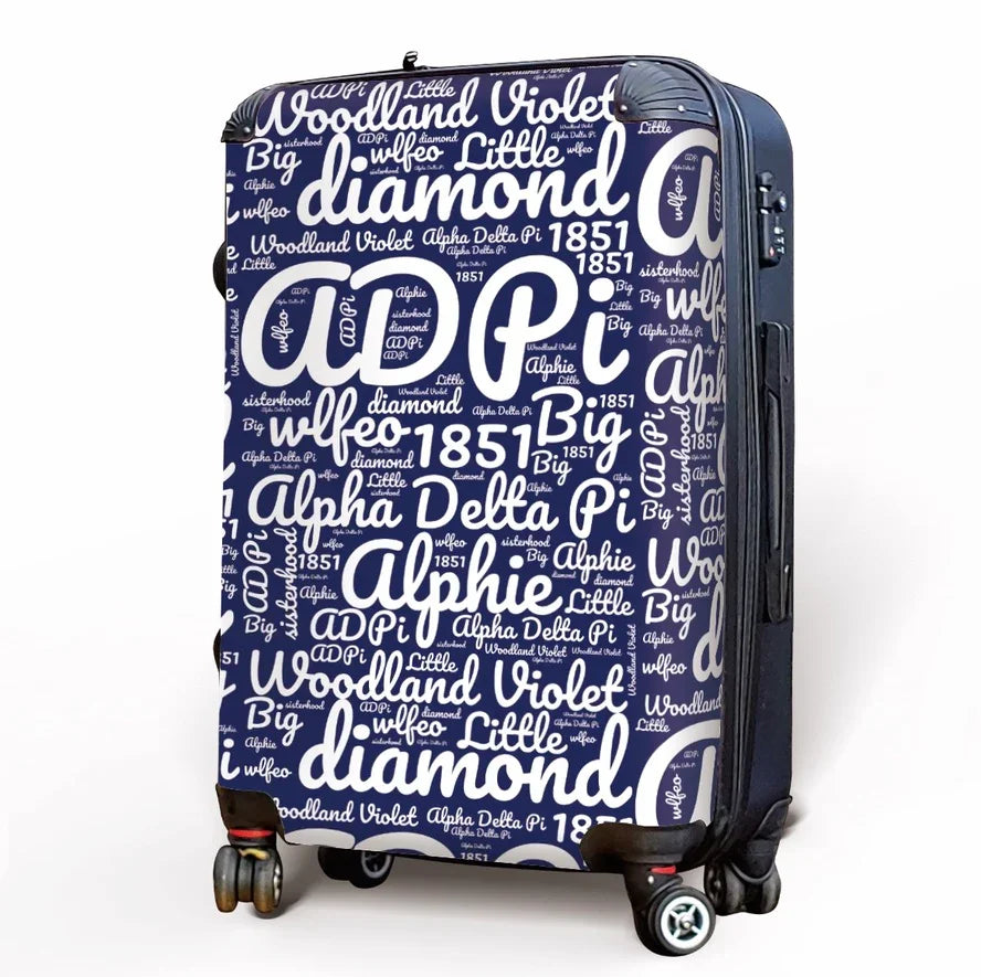 Alpha Delta Pi Carry-on Luggage - Expression Art Suitcases