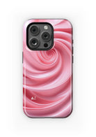 Delta Zeta iPhone 16, 15, 14 Mobile Phone Case - Pink Swirl | DZ Gifts