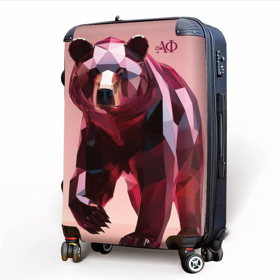 Alpha Phi Carry-on Suitcase - Phi Bear Suitcases