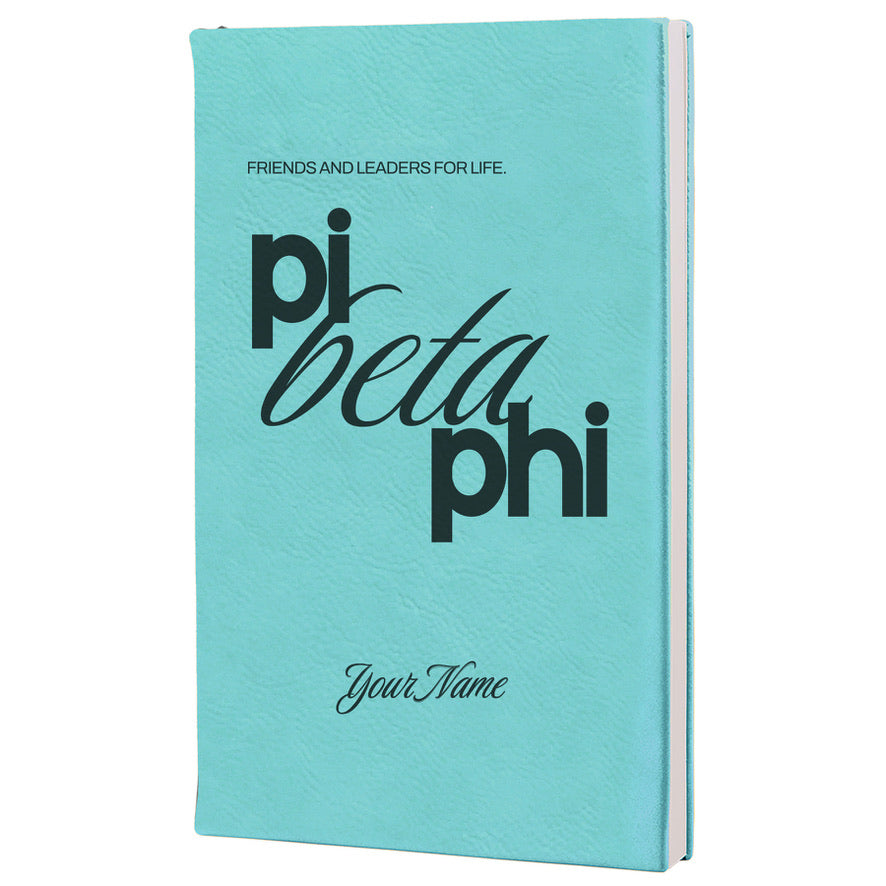 Pi Phi Beta Personalized Leatherette Notebook Journal