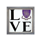 Delta Phi Epsilon  12x12 "LOVE" Wood Framed Sign | DPHIE Wall Art