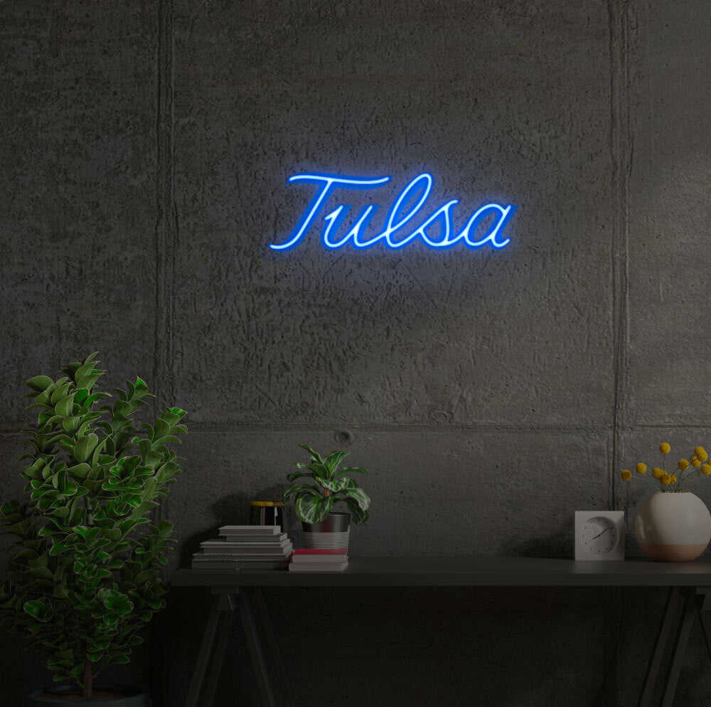 University of Tulsa LED Neon UV Print Sign | Official Fan Merch