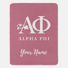 Personalized Alpha Phi  XL 60x80 Sherpa Blanket | Custom APhi Gifts