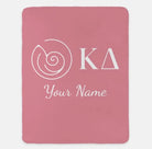 Personalized Kappa Delta XL 60x80 Sherpa Throw Blanket | Kaydee Gifts