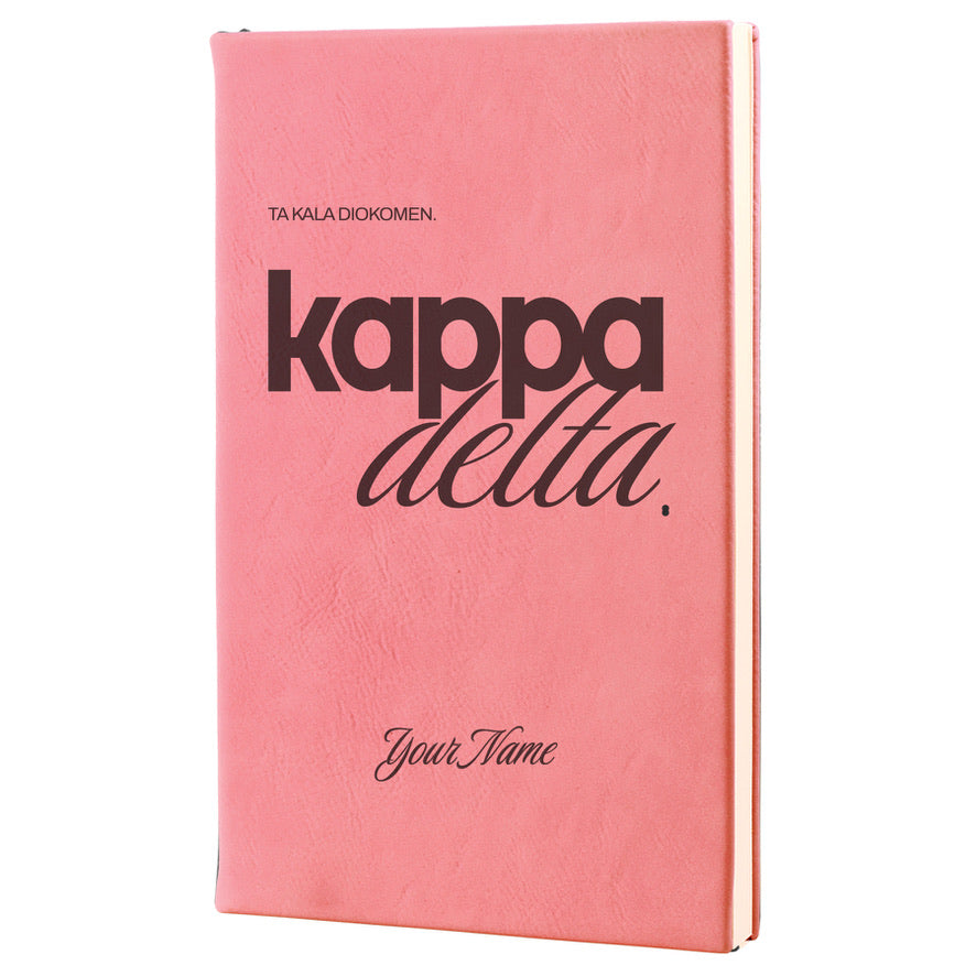 Kappa Delta Personalized Leatherette Notebook Journal