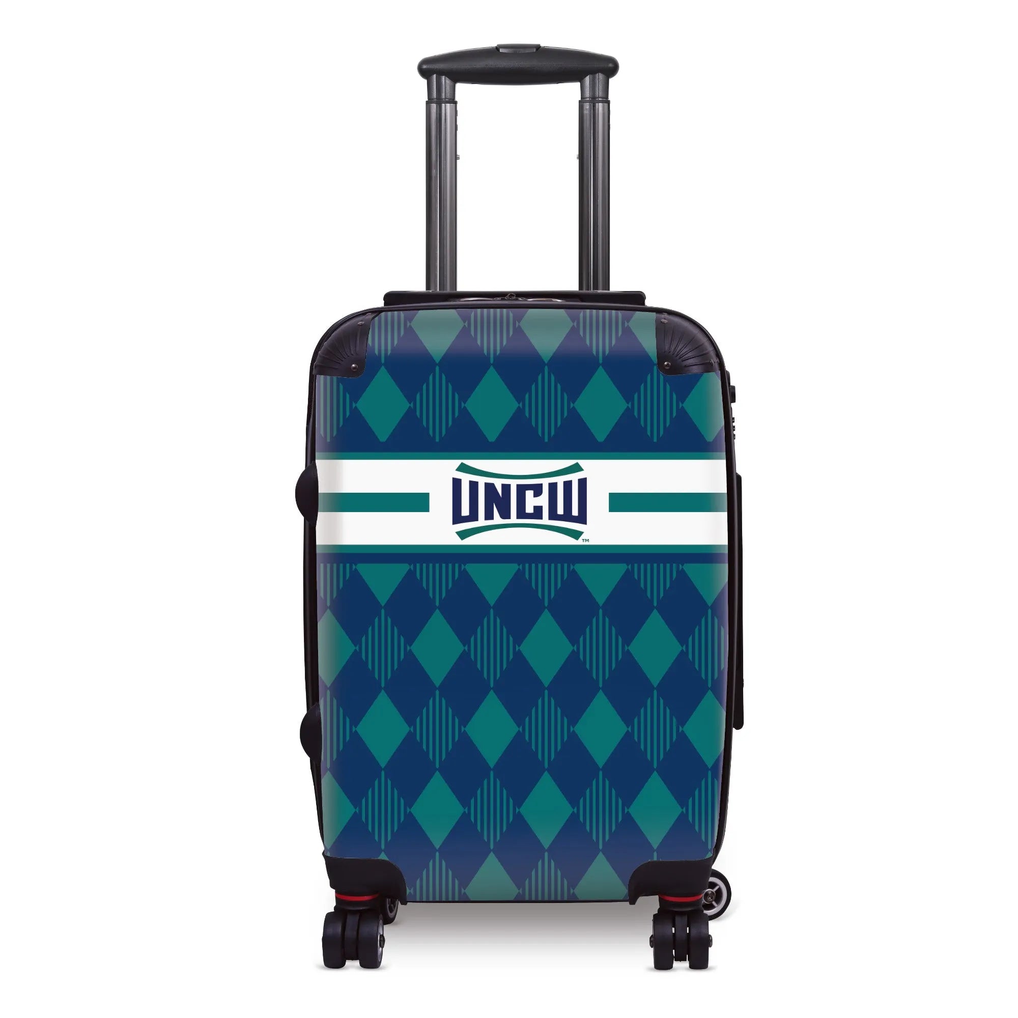 UNC Wilmington 20" Carry-On Suitcase Luggage - Argyle | UNCW