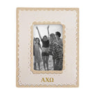 Alpha Chi Scallop Photo Frame | AXO Big Little Gift | Sister Keepsake
