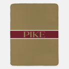 PIKE XL 60x80 Blanket - Center Band Gold Throw Blankets