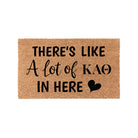 Kappa Alpha Theta Coir Doormat  A Lot of | Custom Entryway Welcome Mat