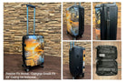 Gamma Phi Beta 20" Carry-on Suitcase Luggage - Geo Petals Suitcases