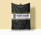 Fort Hays State University Blanket - Traditional Center Band  60"x80" | Official Merchandise | Gifts