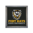 Fort Hays State University Traditional Wood Framed Sign - 12"x12" | FHSU Gifts