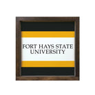 Fort Hays State University Sign - Stripes 12"x12" | Dorm Decor | Gifts