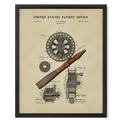 Fishing Reel US Patent Art Print | Nature Inspired Dorm Decor | Campus Greek Fit