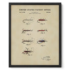 Fly Fishing Flies US Patent Wall Art | Nature Inspired Dorm Decor | Campus Greek Fit