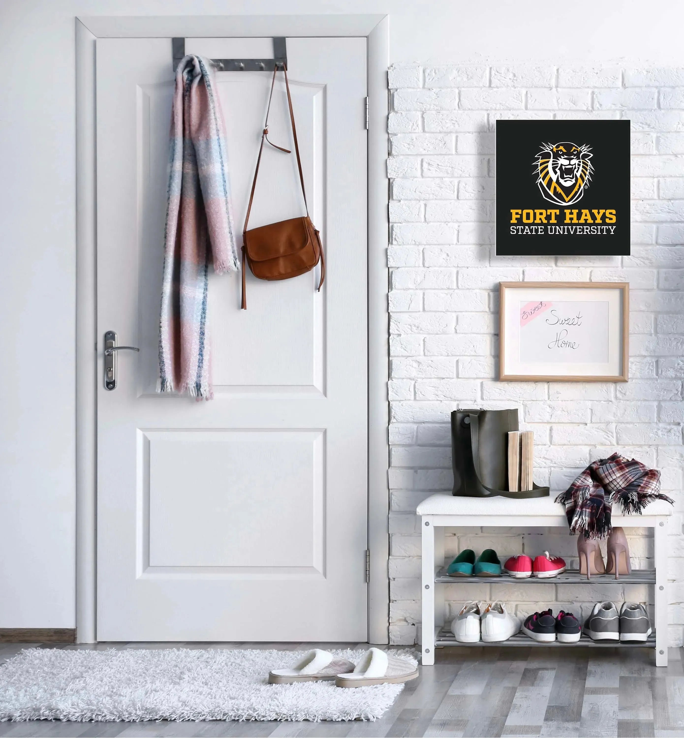 3-in-1 Fort Hays State University Magnetic Dry-Erase Key Box / Key Cabinet Key Box