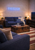 FREEDOM LED Neon Sign w/ Dimmer | Dorm Wall Sign | Bedroom Sign