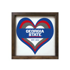 Georgia State 12x12 Wood Framed Sign - Heart | GSU Gifts & Decor