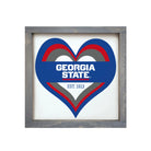 Georgia State 12x12 Wood Framed Sign - Heart | GSU Gifts & Decor