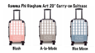 Gamma Phi Beta Carry-on Suitcase Gingham