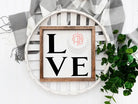 Gamma Phi Beta 12x12 "LOVE" Wood Framed Sign Wall Art & Signs