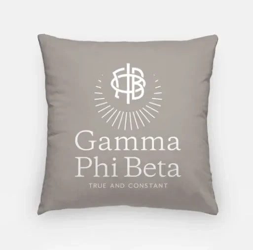Gamma Phi Beta 18" Traditional Throw Pillow A La Mode