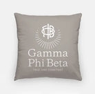 Gamma Phi Beta 18" Traditional Throw Pillow A La Mode