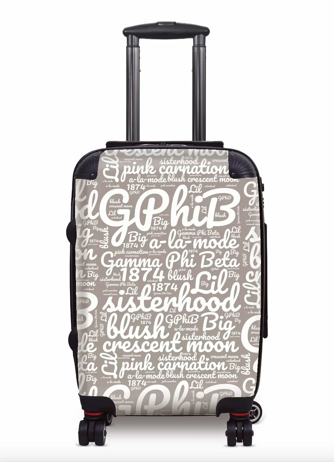 Gamma Phi Beta Carry-on Suitcase - Expression Art A-La-Mode Suitcases