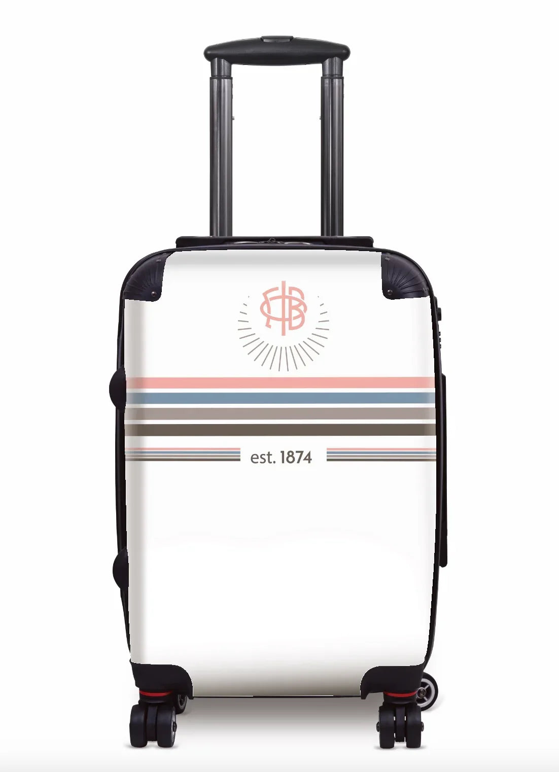 Gamma Phi Beta Carry-on Suitcase -Preppy Stripes