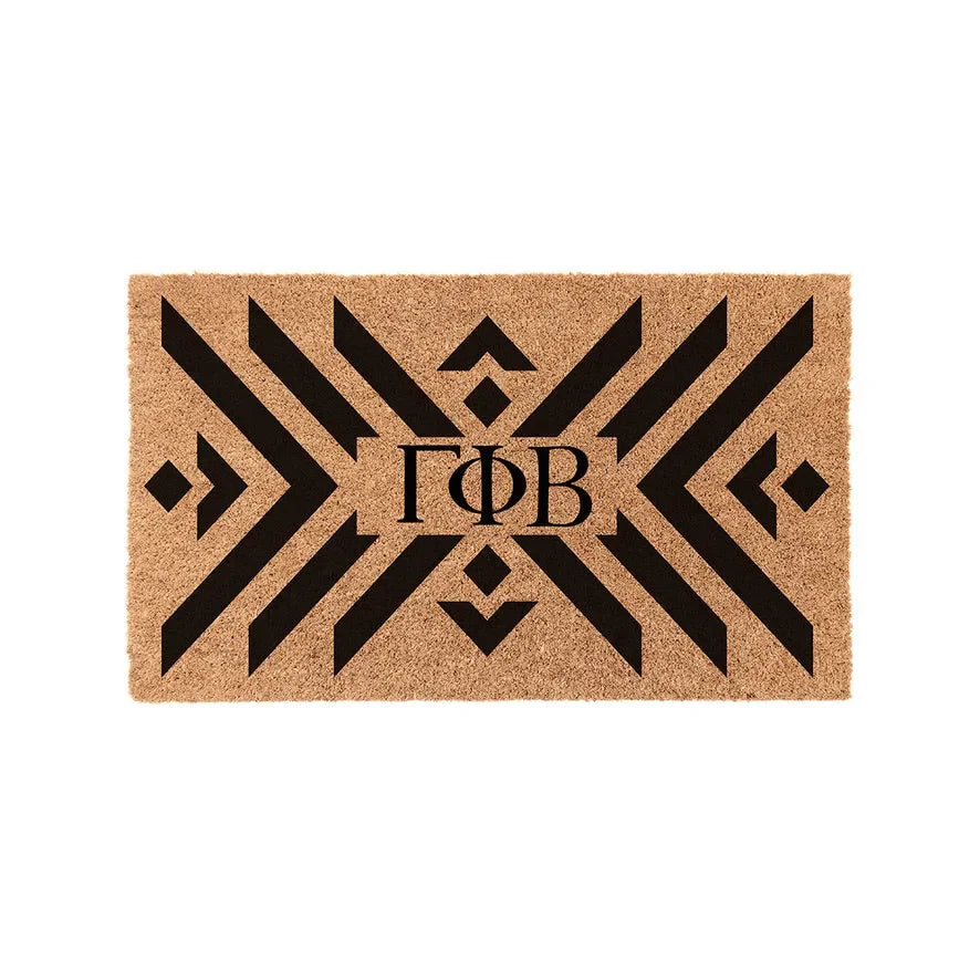 Gamma Phi Beta Coir Doormat - Boho Door Mats