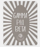 Gamma Phi Beta XL 60x80 Sherpa Throw Blanket -Starburst A-La-Mode
