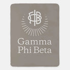 Gamma Phi Beta XL 60x80 Traditional Sherpa Throw Blanket A La Mode