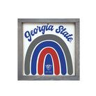 Georgia State University Wood Sign - Rainbow - 12"x12" | Unique Gifts | Festive Fit Home