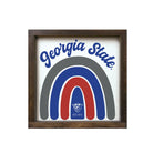 Georgia State University Wood Sign - Rainbow - 12"x12" | Unique Gifts | Festive Fit Home