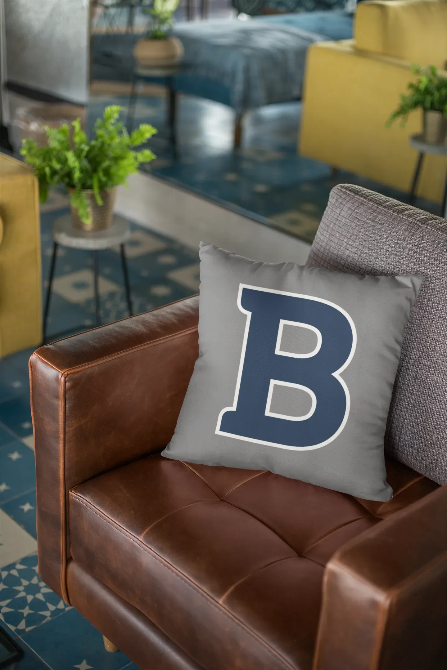 Butler University "B" Pillow Cover - 8" | Custom Bulldogs Gifts & Decor