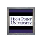 High Point University 12x12 Wood Framed Sign - Stripes | Custom Gifts | Campus Greek Fit