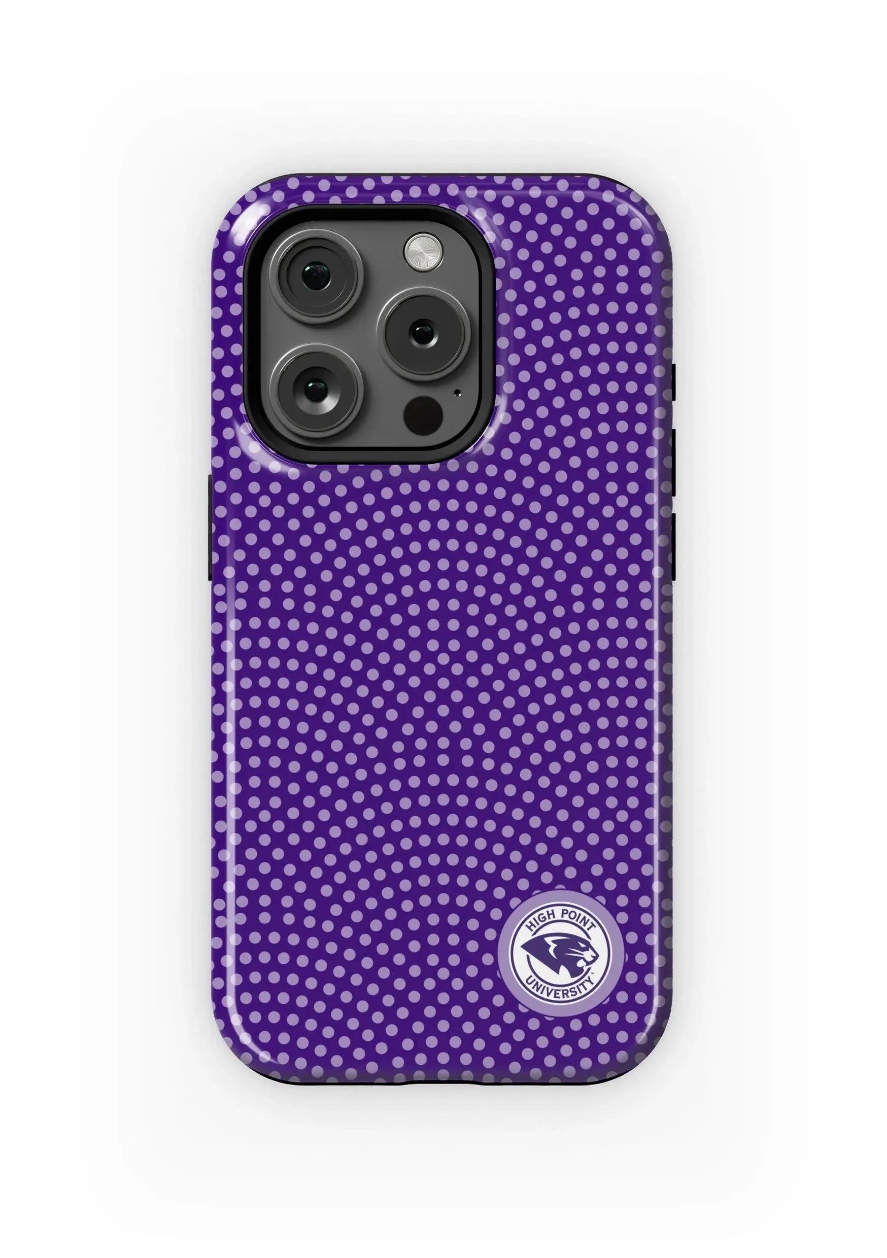 High Point University iPhone 15, 14, 13 Mobile Phone Case - Dots Gloss Mobile Phone Cases