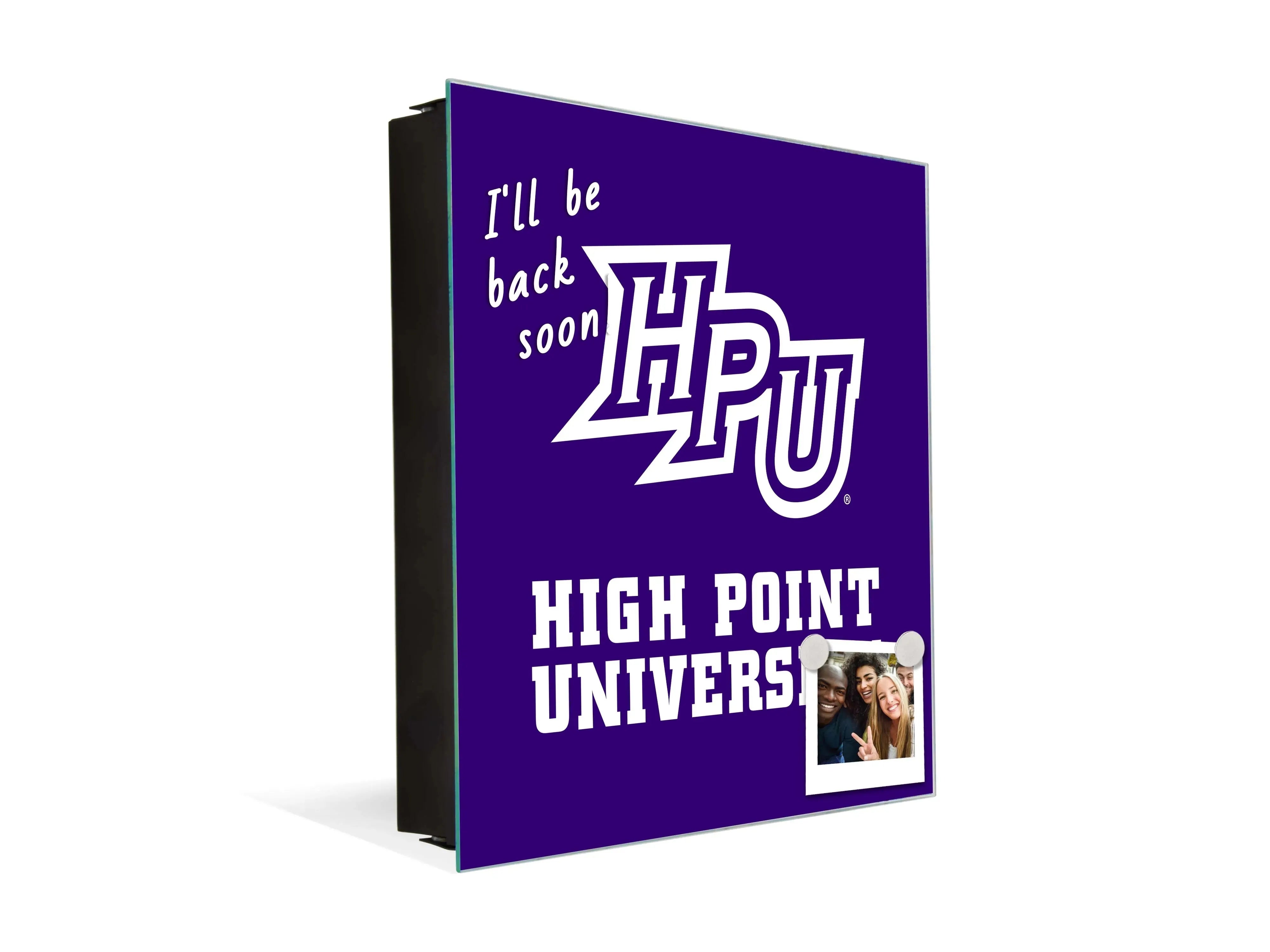 3-in-1 High Point University HPU Magnetic Dry-Erase Key Box / Key Cabinet Key Box