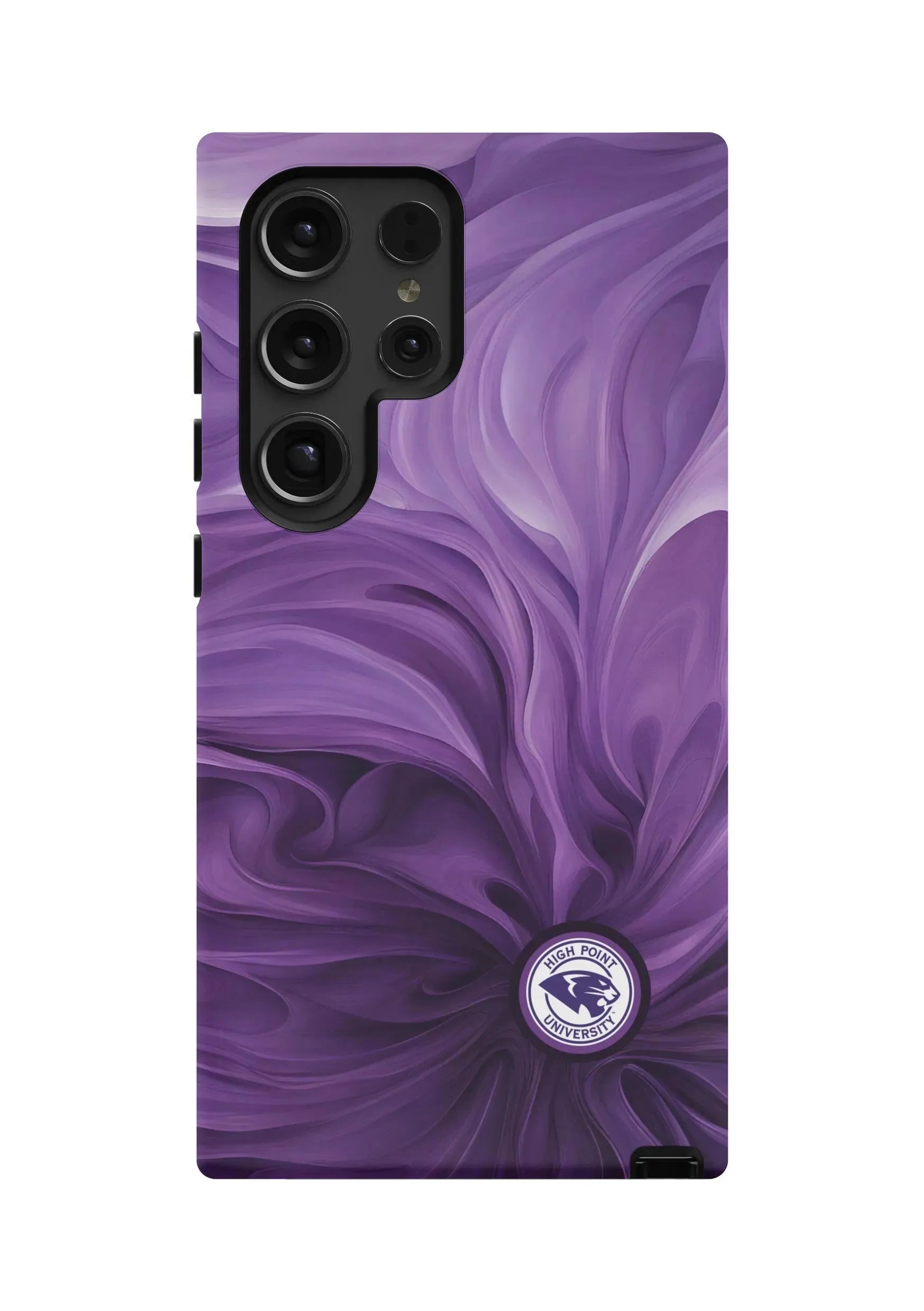 High Point University Samsung Galaxy S24, S23 Mobile Phone Case -Swirl Matte Mobile Phone Cases